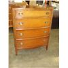 Image 1 : ANTIQUE MAHOGANY 4 DRAWER HIGHBOY DRESSER