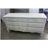 Image 1 : FRENCH PROVINCIAL 9 DRAWER DRESSER WITH MIRROR BARONET FURNITURE