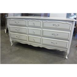 French Provincial 9 Drawer Dresser With Mirror Baronet Furniture