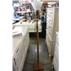 Image 1 : MID CENTURY TEAK FINISH FLOOR LAMP WITH MILK GLASS SHADE