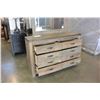 Image 2 : NEW AHLEY RUSTIC INDUSTRIAL STYLE 6 DRAWER DRESSER AND MIRROR, RETAIL $1249