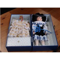 VINTAGE PORCELAIN DOLL IN BOX