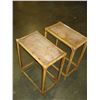 Image 2 : PAIR OF RATTAN ENDTABLES