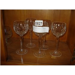 LOT OF HEAVY CRYSTAL STEMWARE