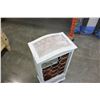 Image 3 : RUSTIC WHITE WINE RACK W/ DRAWER