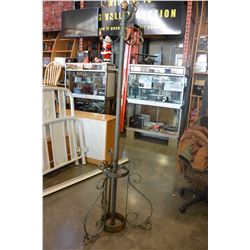 METAL COAT RACK WITH UMBRELLA STAND