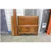 Image 1 : PAIR OF VINTAGE WALNUT SINGLE BED FRAMES