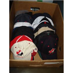 BOX OF HOCKEY HATS