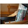 Image 2 : BOX OF CLOCKS, MODEL SHIP, AND SHELF