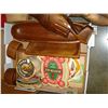 Image 2 : WOODEN TRAY OF VINTAGE BEER COASTERS