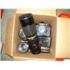 Image 2 : VINTAGE POLAROID CAMERA, CAMERA LENSES, AND CAMERAS