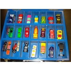 VINTAGE HOTWHEELS CASE AND DIE CAST CARS