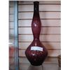 Image 1 : TALL PURPLE ART GLASS VASE