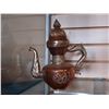 Image 1 : COPPER AND SILVER INLAY ANTIQUE DRAGON TEA POT