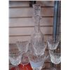 Image 2 : CRYSTAL DECANTER AND GLASSES