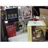 Image 1 : CHRISTMAS COOKIE JAR AND NATIVITY FIGURES AND SNOWMAN LANTERNS