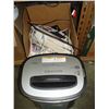Image 1 : PAPER SHREDDER AND BOX OF OFFICE POWER CORDS ETC