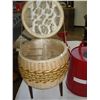 Image 1 : SINGER SEWING BASKET AND WATER CAN