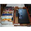 Image 1 : BOX OF DVDS AND BLURAY PLAYER
