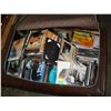 Image 1 : BROWN LEATHER BAG FULL OF VARIOUS MUSIC CDS