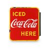 Image 1 : Coca-Cola Porcelain Flange Sign