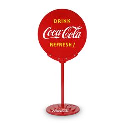 Coca-Cola "Lollipop" Curb Sign