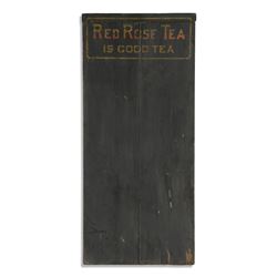 Red Rose Tea Wooden Chalkboard