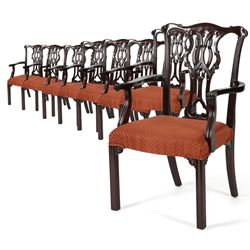 Carved Arm Chairs