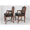 Image 2 : Cane & Leather Carved Chairs