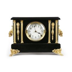 Sessions Faux Ebony Clock