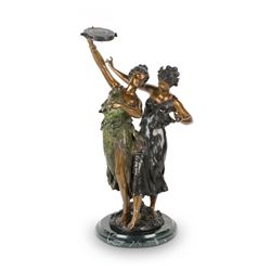 Monumental Dancing Flappers Bronze