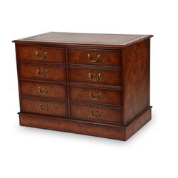 Fine Burl Filing Cabinet