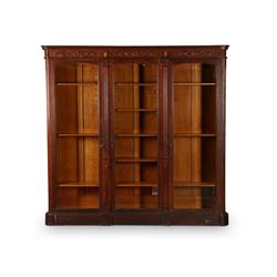 Impressive Oak Library Bookcase