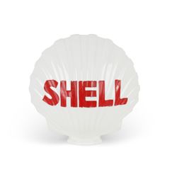 Shell Clamshell Gas Pump Globe