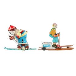 Japan Wind-up Skier Toys