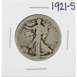 1921-S Walking Liberty Half Dollar Silver Coin