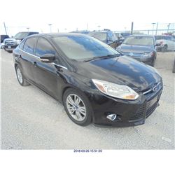 2012 - FORD FOCUS // SALVAGE TITLE // EXPORT