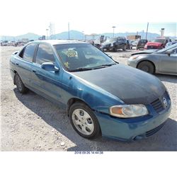 2004 - NISSAN SENTRA // SALVAGE TITLE