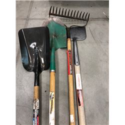 Grant Spade, Mastercraft shovel, lawn edger & rake