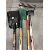 Image 1 : Grant Spade, Mastercraft shovel, lawn edger & rake