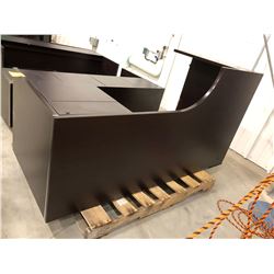 Brown Office Desk 2 drawers 66" x 23 1/2" x 29 1/2", Brown Office Desk adder with 3 drawers 35 1/2"