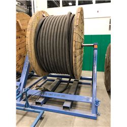 Reel-o-matic load limit of 10000 lbs.,  with Spool 3C 4/0 AWG 15KV SHD-GC Unjacketed