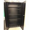 Image 2 : Black cabinet 36" x 18" x 72" with 4 adjustable shelves, no key
