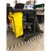 Image 2 : Janitorial Cart 45" x 21" x 38 1/2", comes with knee mat and 26 coat hangers