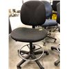 Image 2 : 3 - Black office chairs with adjustable height, 1 chair has adjustable arm rest