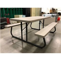 Lifetime collapsible picnic table Grey 72" x 30" Top