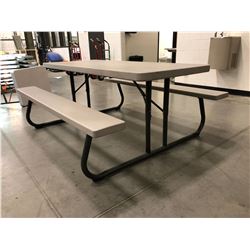 Lifetime collapsible picnic table Grey 72" x 30" Top