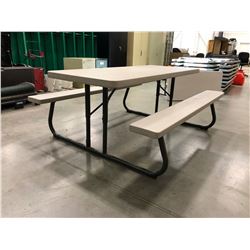 Lifetime collapsible picnic table Grey 72" x 30" Top