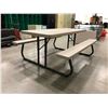 Image 1 : Lifetime collapsible picnic table Grey 72" x 30" Top
