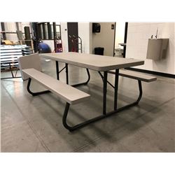 Lifetime collapsible picnic table Grey 72" x 30" Top